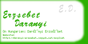 erzsebet daranyi business card